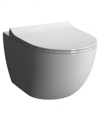 Cuvette suspendue sans bride pour abattant wc japonais - taille carrée (ou standard)
