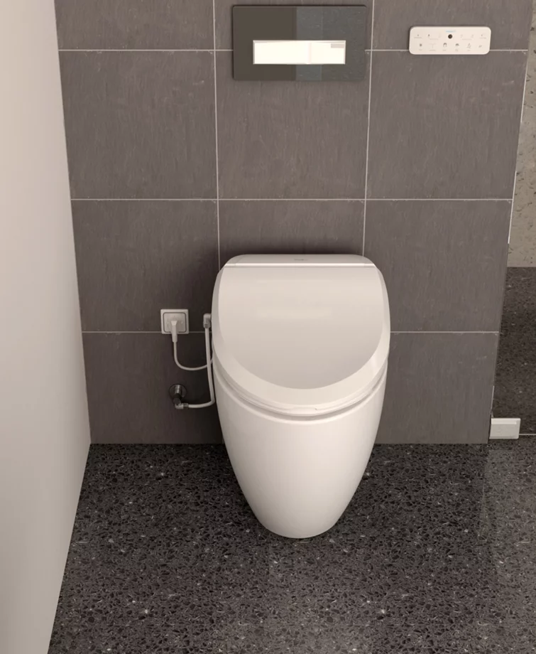 WC Japonais suspendu taille allongée Privilège par Saniclean